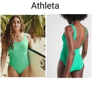 Athleta teal cloudbreak One Piece Swimsuit